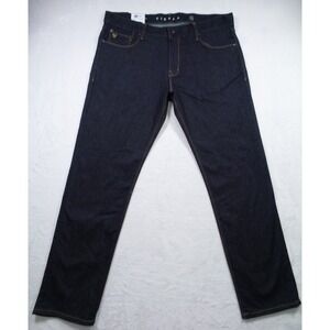Vissla Jeans Mens Size‎ 36 Blue Denim Border Modern Fit Stretch 16in Leg Opening